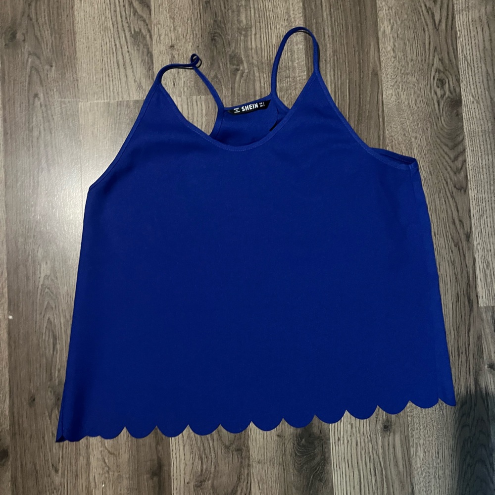 Small blue SHEIN tank top